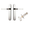 Iver Door Handle Annecy Oval Latch Polished Nickel Passage Kit