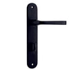 Iver Door Handle Annecy Oval Privacy Pair Matt Black