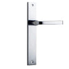 Iver Door Handle Annecy Rectangular Latch Pair Polished Chrome