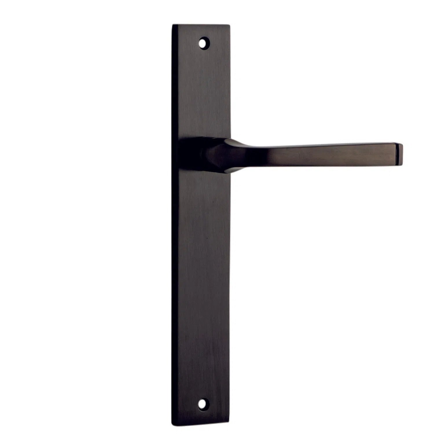 Iver Door Handle Annecy Rectangular Latch Pair Signature Brass