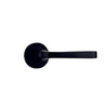 Iver Door Handle Annecy Round Rose Pair Matt Black