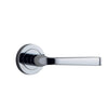 Iver Door Handle Annecy Round Rose Pair Polished Chrome