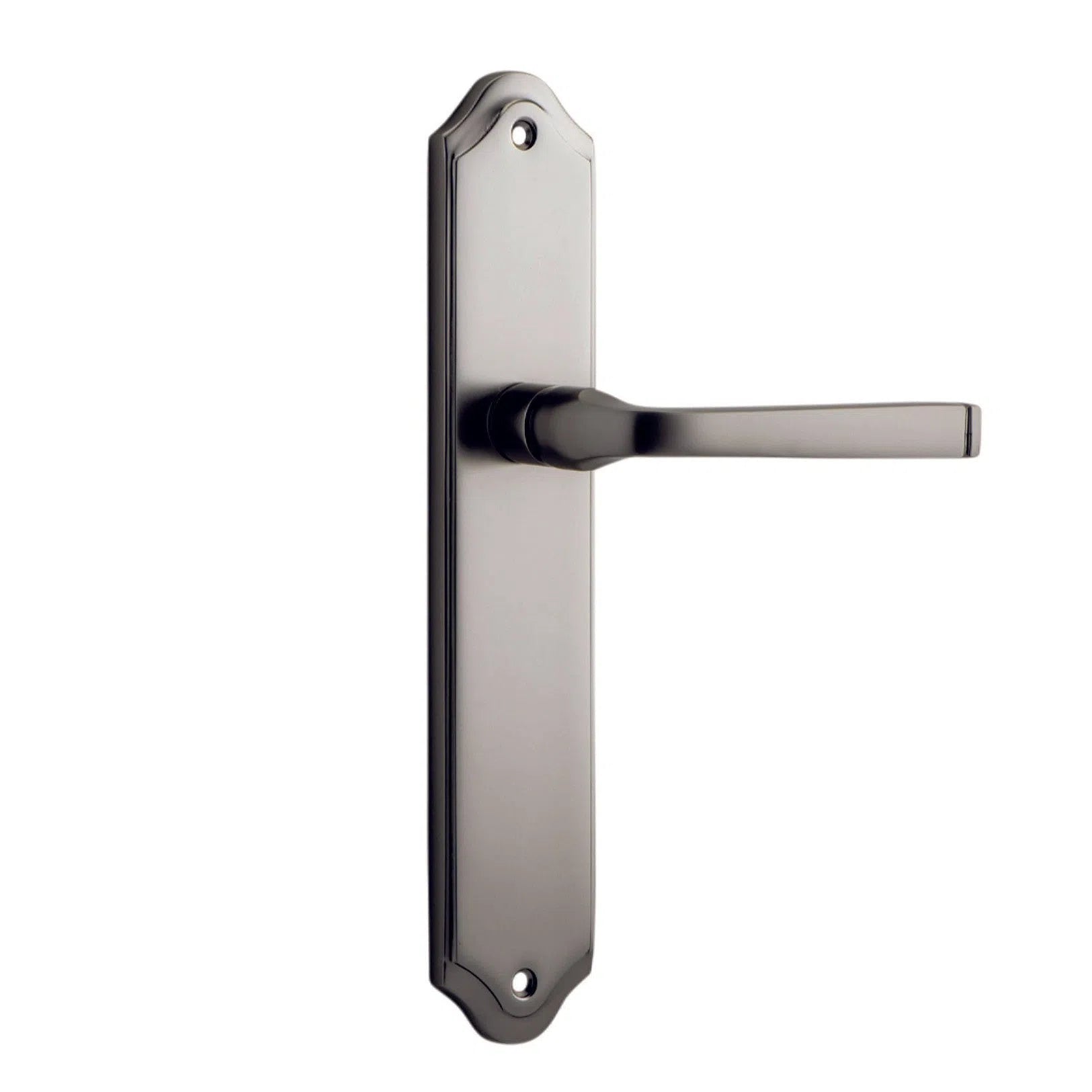 Iver Door Handle Annecy Shouldered Latch Pair Satin Nickel