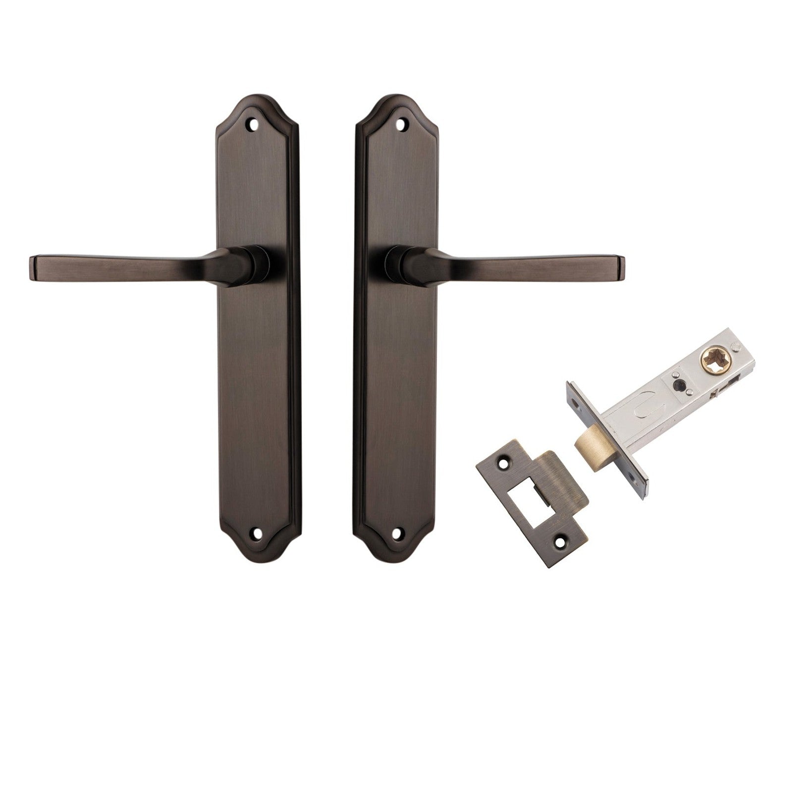 Iver Door Handle Annecy Shouldered Latch Signature Brass Passage Kit