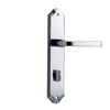 Iver Door Handle Annecy Shouldered Privacy Pair Polished Chrome