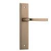 Iver Door Handle Annecy Stepped Latch Pair Brushed Brass