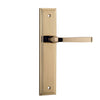 Iver Door Handle Annecy Stepped Latch Pair Polished Brass