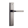 Iver Door Handle Annecy Stepped Latch Pair Satin Nickel