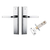 Iver Door Handle Annecy Stepped Latch Polished Chrome Passage Kit