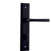 Iver Door Handle Annecy Stepped Privacy Pair Matt Black