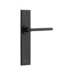 Iver Door Handle Baltimore Chamfered Latch Matt Black