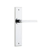 Iver Door Handle Baltimore Chamfered Latch Polished Chrome