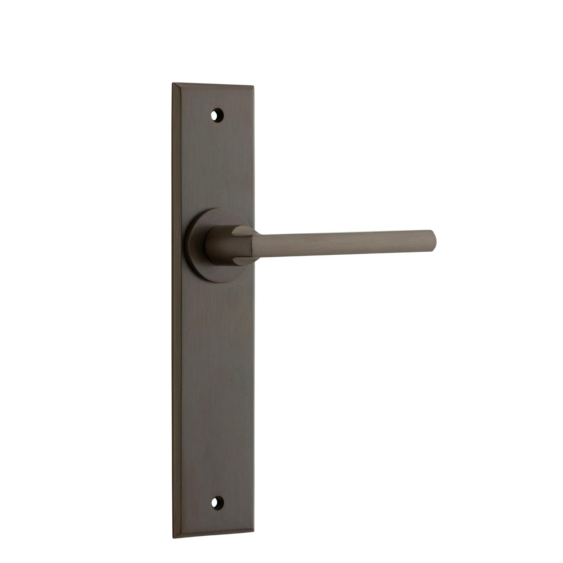 Iver Door Handle Baltimore Chamfered Latch Signature Brass