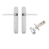 Iver Door Handle Baltimore Oval Latch Brushed Chrome Passage Kit