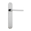 Iver Door Handle Baltimore Oval Latch Pair Polished Chrome