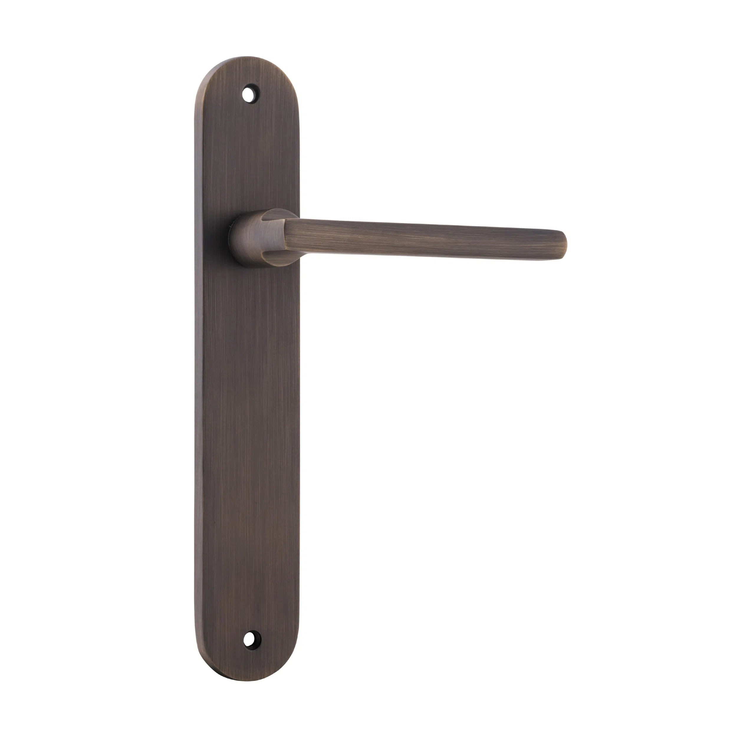 Iver Door Handle Baltimore Oval Latch Pair Signature Brass