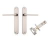 Iver Door Handle Baltimore Oval Latch Satin Nickel Passage Kit