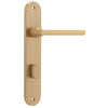 Iver Door Handle Baltimore Oval Privacy Pair Brushed Brass