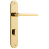 Iver Door Handle Baltimore Oval Privacy Pair Polished Brass