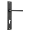 Iver Door Handle Baltimore Rectangular Euro Pair Matt Black