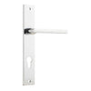 Iver Door Handle Baltimore Rectangular Euro Pair Polished Chrome