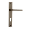 Iver Door Handle Baltimore Rectangular Euro Pair Signature Brass