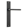 Iver Door Handle Baltimore Rectangular Latch Pair Matt Black