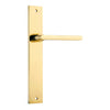 Iver Door Handle Baltimore Rectangular Latch Pair Polished Brass