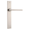 Iver Door Handle Baltimore Rectangular Latch Pair Satin Nickel