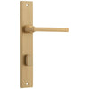 Iver Door Handle Baltimore Rectangular Privacy Pair Brushed Brass