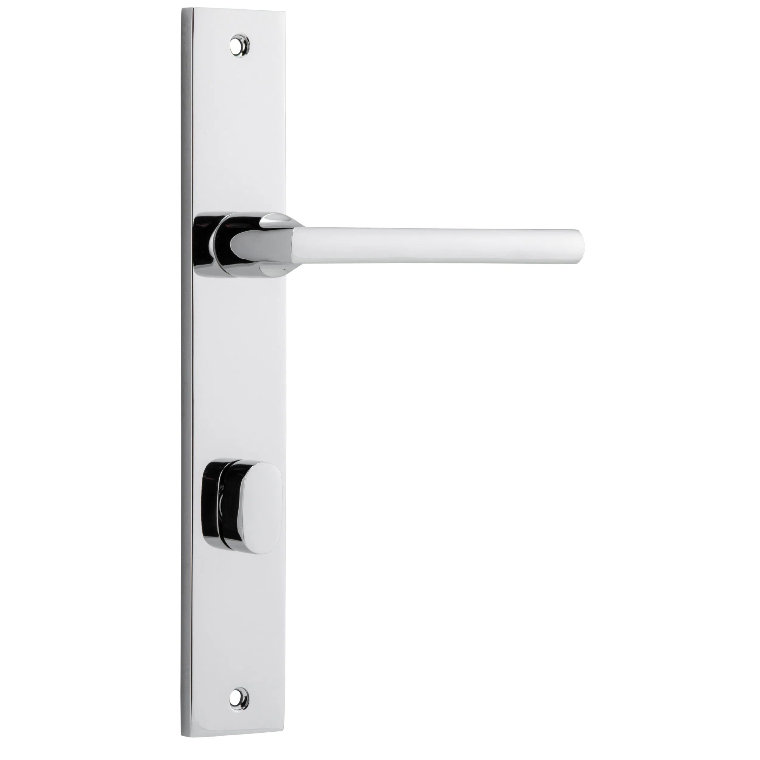 Iver Door Handle Baltimore Rectangular Privacy Pair Chrome