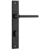 Iver Door Handle Baltimore Rectangular Privacy Pair Matt Black