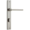 Iver Door Handle Baltimore Rectangular Privacy Pair Satin Nickel