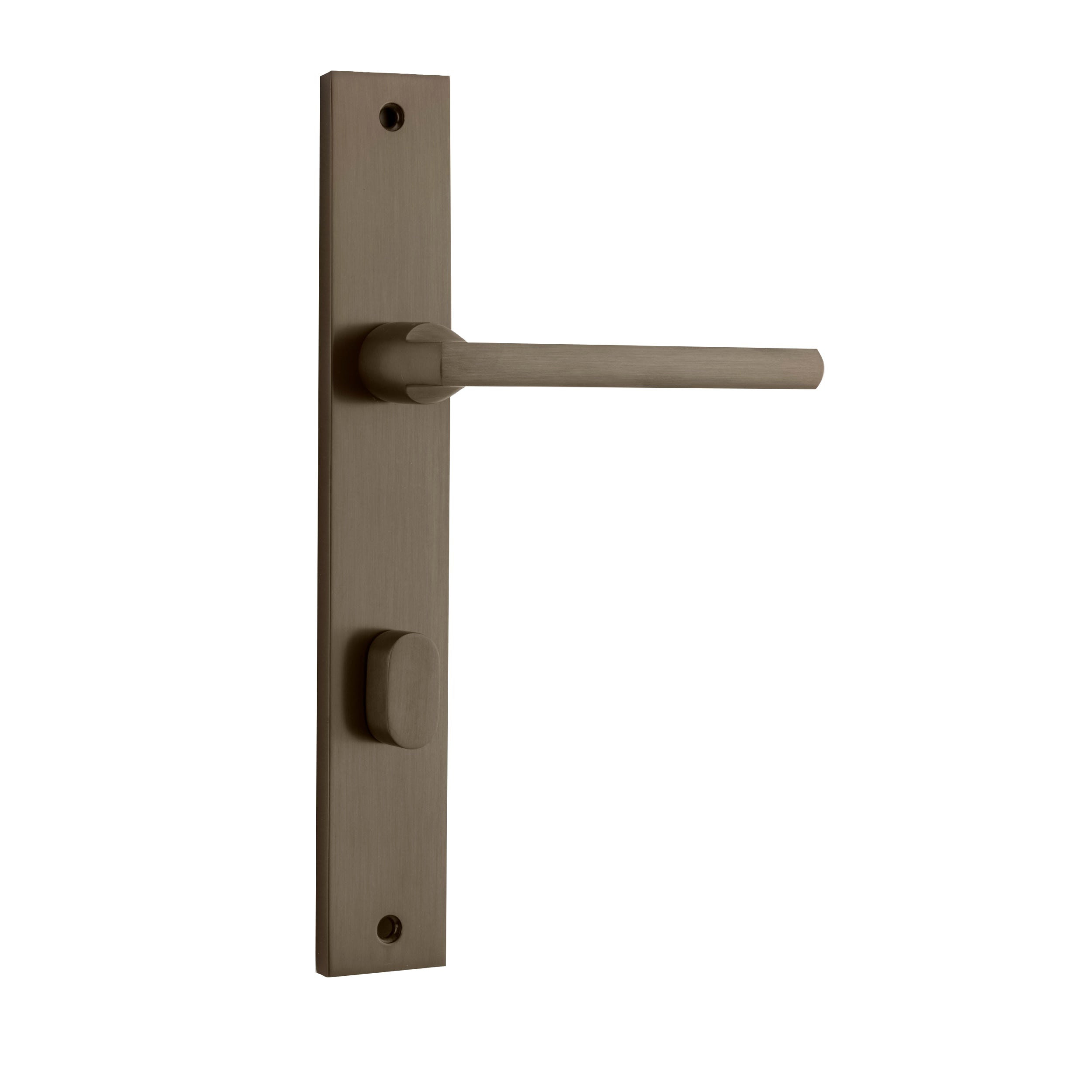 Iver Door Handle Baltimore Rectangular Privacy Pair Signature Brass