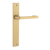 Iver Door Handle Baltimore Return Rectangular Latch Pair Brushed Brass