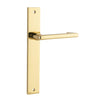 Iver Door Handle Baltimore Return Rectangular Latch Pair Polished Brass