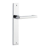 Iver Door Handle Baltimore Return Rectangular Latch Pair Polished Chrome