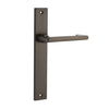 Iver Door Handle Baltimore Return Rectangular Latch Pair Signature Brass