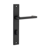 Iver Door Handle Baltimore Return Rectangular Privacy Pair Matt Black