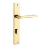 Iver Door Handle Baltimore Return Rectangular Privacy Pair Polished Brass