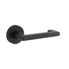 Iver Door Handle Baltimore Return Round Rose Pair Matt Black