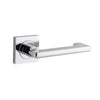 Iver Door Handle Baltimore Return Square Rose Pair Polished Chrome