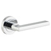 Iver Door Handle Baltimore Round Rose Pair Polished Chrome