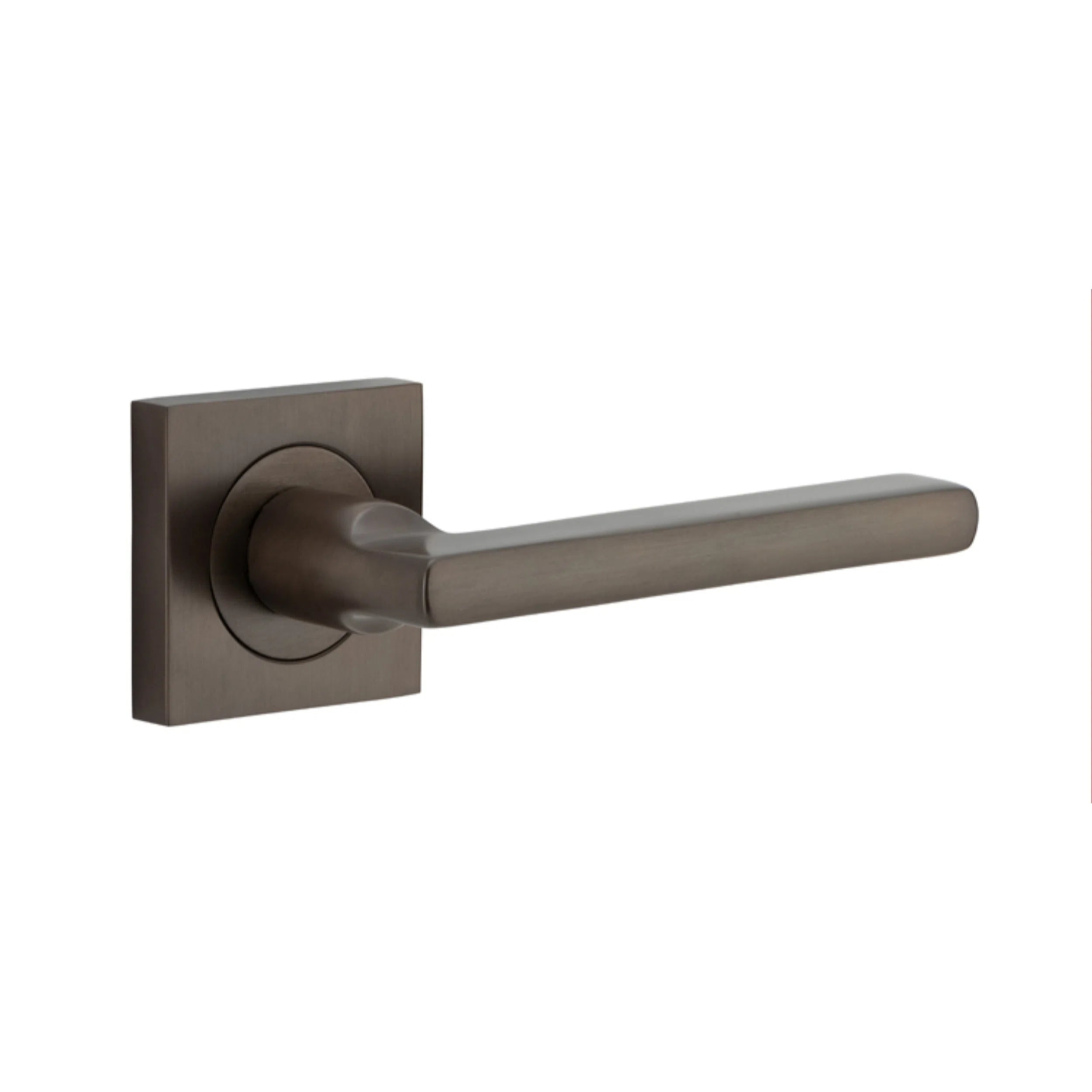 Iver Door Handle Baltimore Square Rose Pair Signature Brass