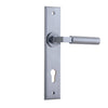 Iver Door Handle Berlin Chamfered Euro Brushed Chrome