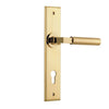 Iver Door Handle Berlin Chamfered Euro Polished Brass