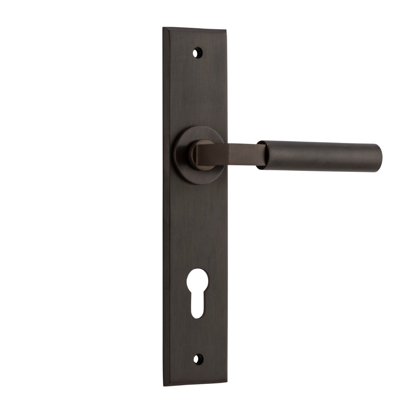 Iver Door Handle Berlin Chamfered Euro Signature Brass