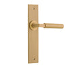 Iver Door Handle Berlin Chamfered Latch Brushed Brass