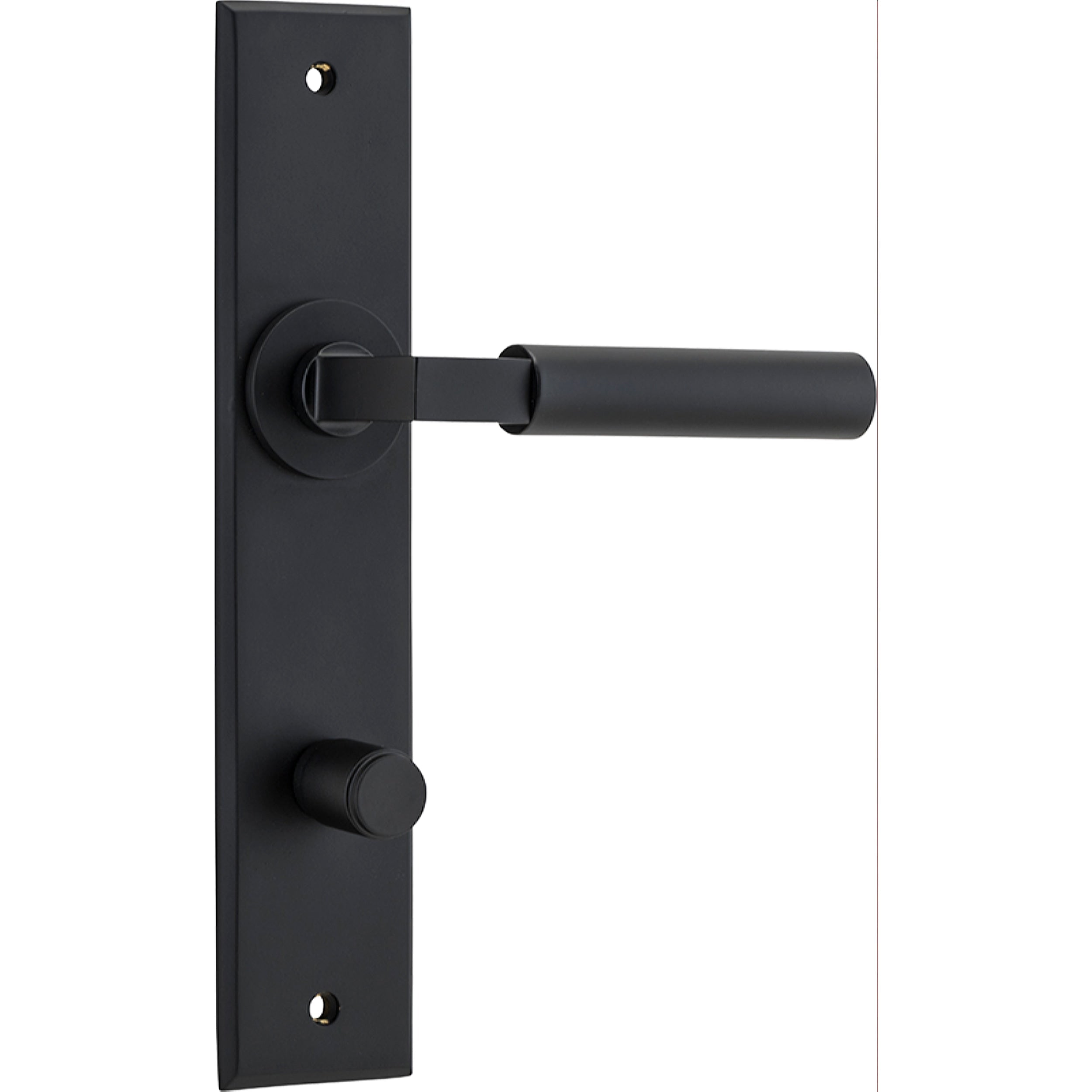 Iver Door Handle Berlin Chamfered Privacy Matt Black