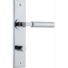 Iver Door Handle Berlin Chamfered Privacy Polished Chrome